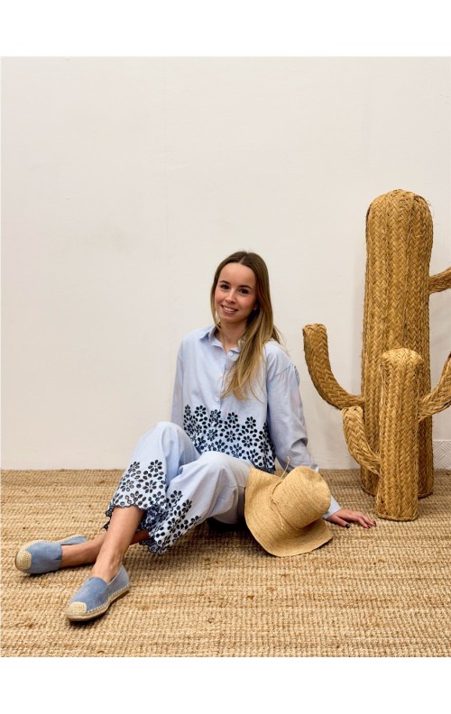 PANTALON MACARENA CELESTE 2