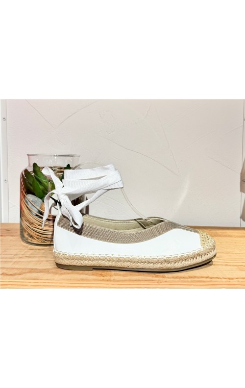 ALPARGATA COMBI WHITE