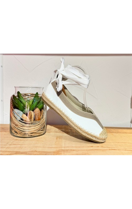 ALPARGATA COMBI WHITE