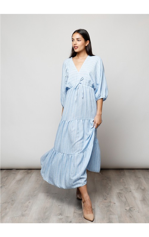 VESTIDO ESTEFANIA CELESTE