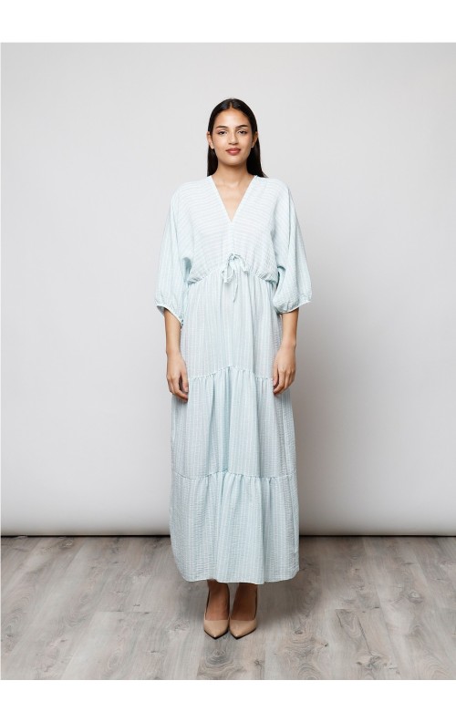 VESTIDO ESTEFANIA VERDE AGUA