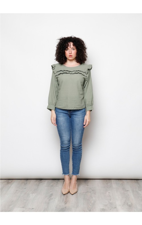 BLUSA MARGARET KAKI