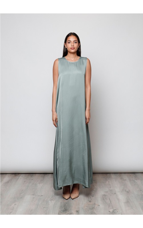 VESTIDO RASO KAKI