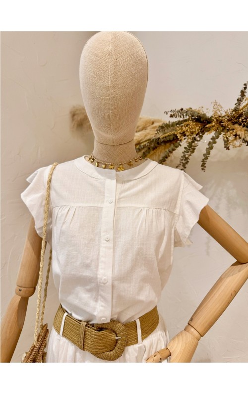 CAMISA GRECIA BLANCO