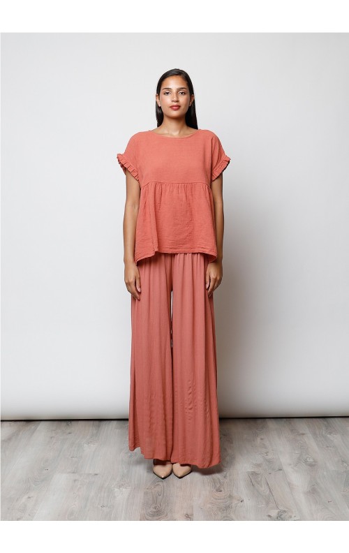 BLUSA CORTE TEJA