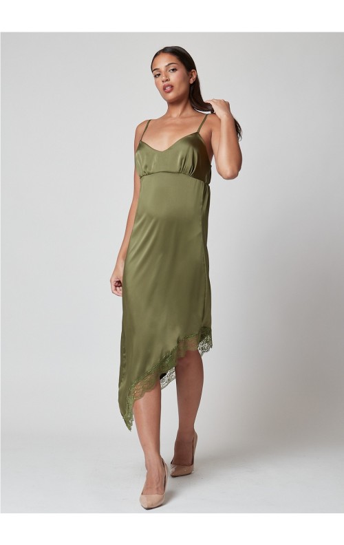 VESTIDO DESIGUAL KAKI