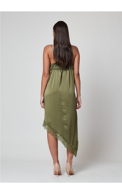 VESTIDO DESIGUAL KAKI