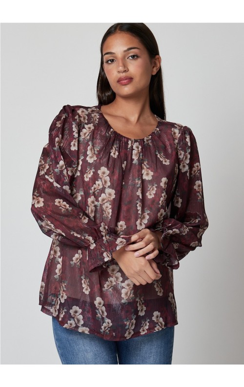 BLUSA AMAYA VINO