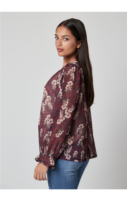 BLUSA AMAYA VINO