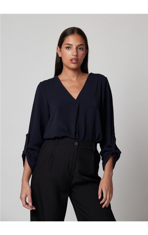 BLUSA CRUZADA MARINO