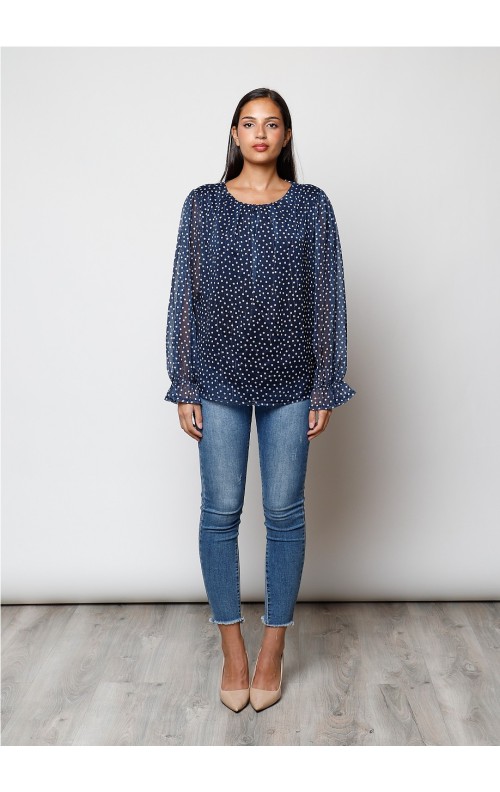 BLUSA TOPITOS MARINO