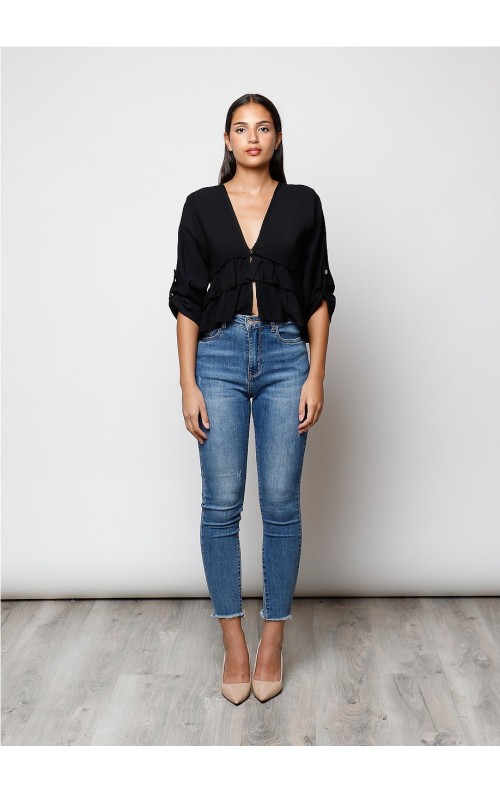 BLUSA CORTES NEGRO