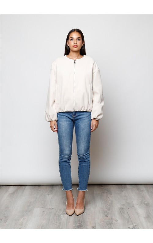 BOMBER SENSE BEIGE
