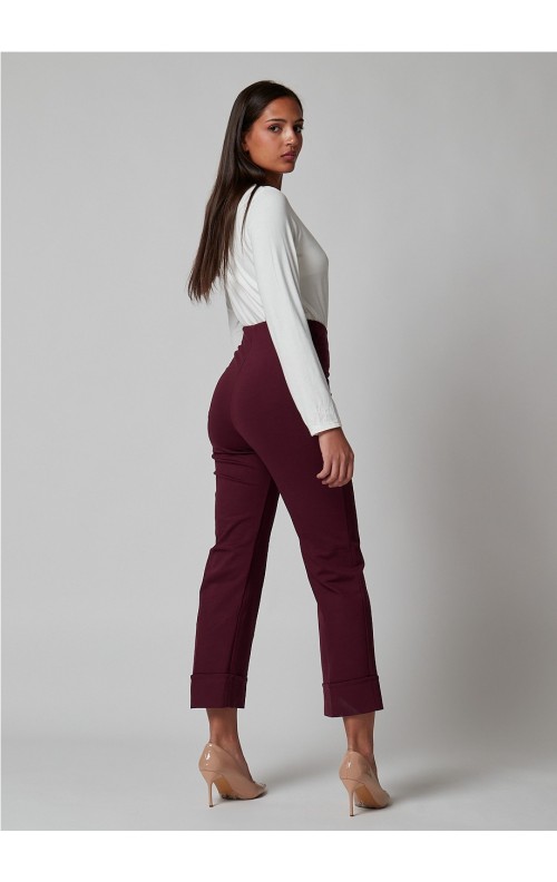 PANTALON SENSE BURDEOS