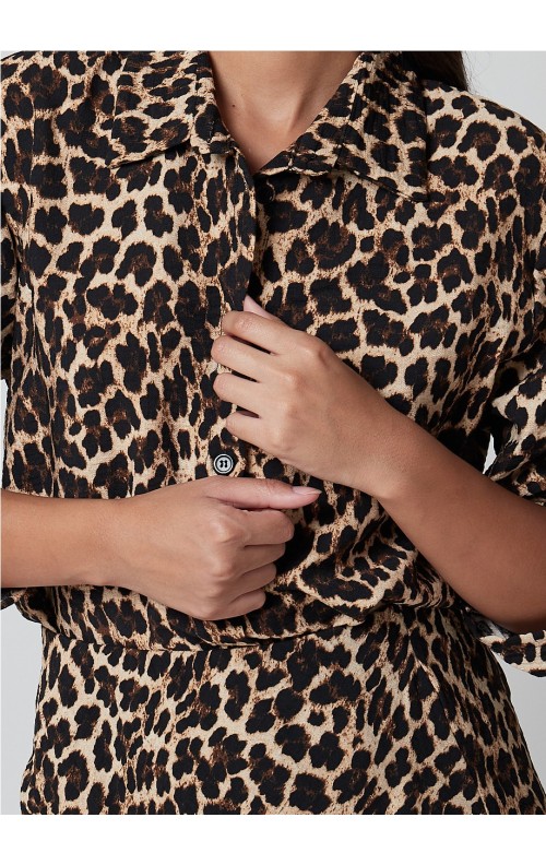 CAMISA PRINT TAUPE 2