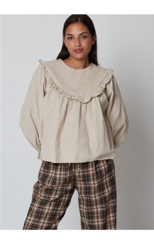 BLUSA MICROPANA BEIGE