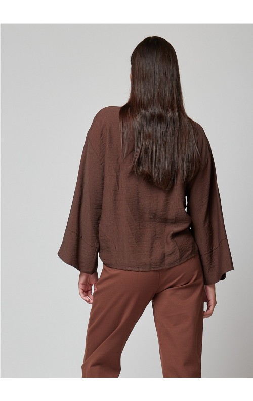 BLUSA LISA CHOCO