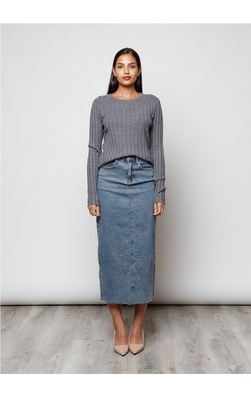 JERSEY MINI BRILLO GRIS