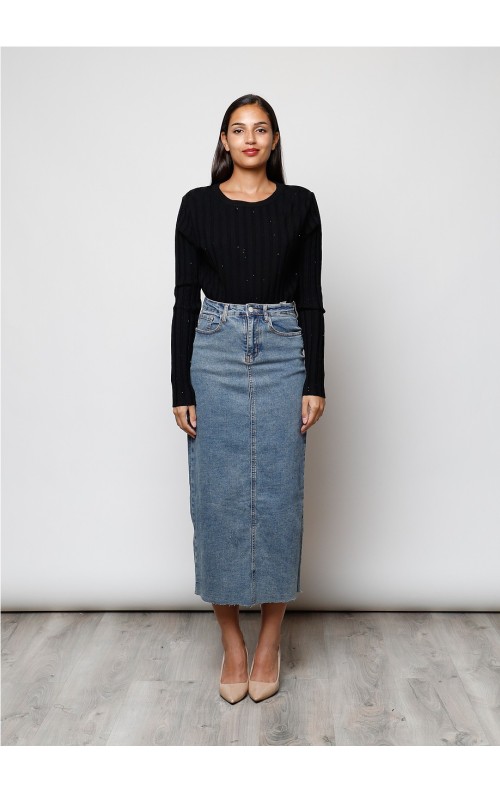 JERSEY MINI BRILLO NEGRO