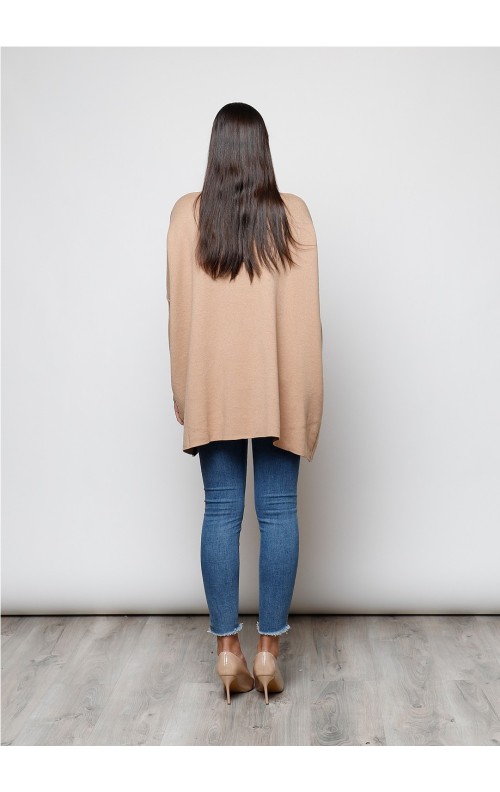 MAXI JERSEY FLOR CAMEL