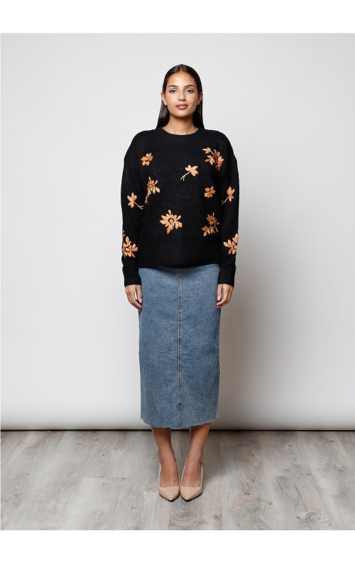 JERSEY BORDADOS NEGRO