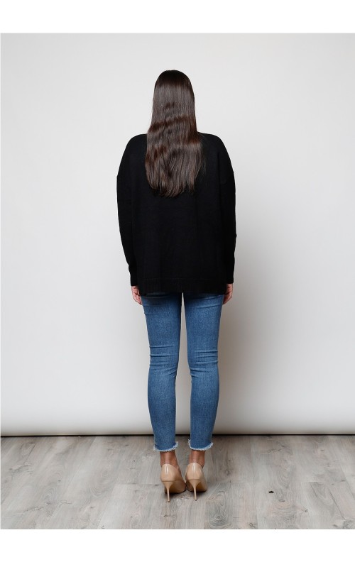 JERSEY BOTONES NEGRO