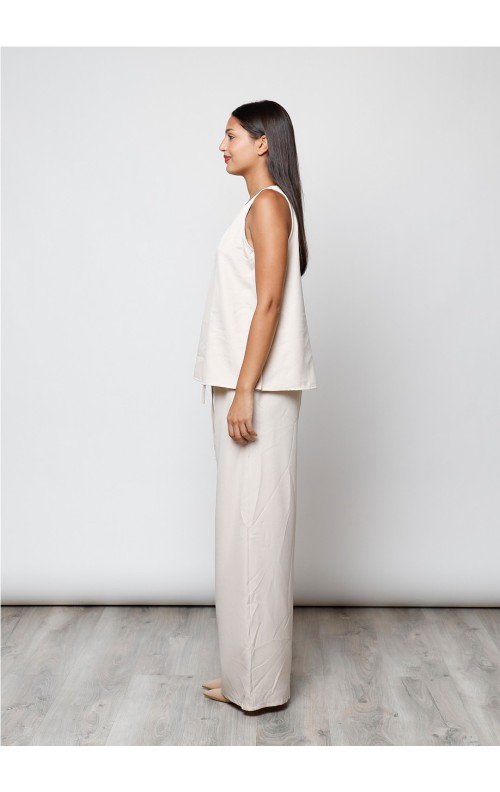 PANTALÓN ANCHO BEIGE 2