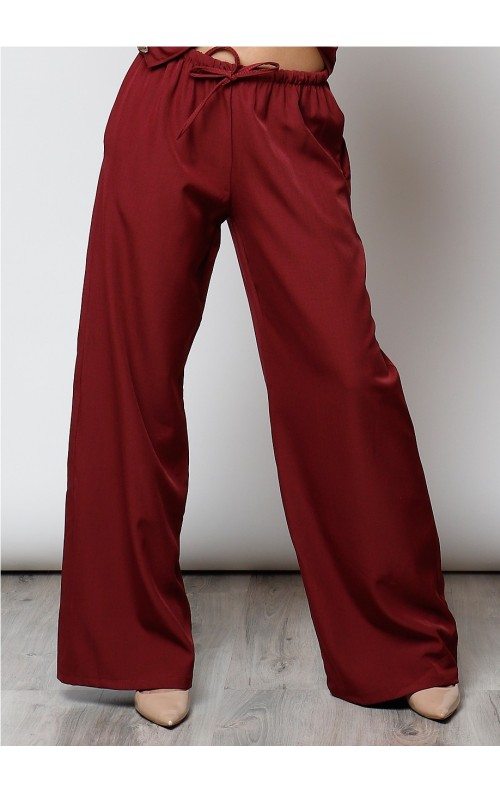 PANTALÓN ANCHO VINO