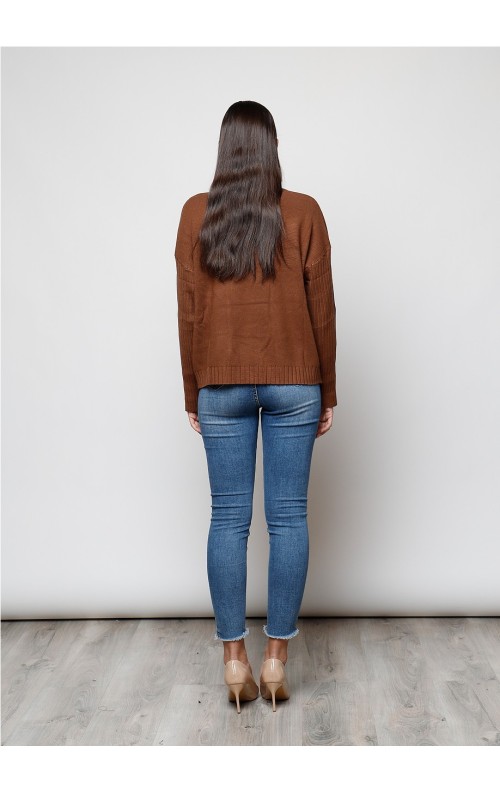 JERSEY CUELLO MARRON