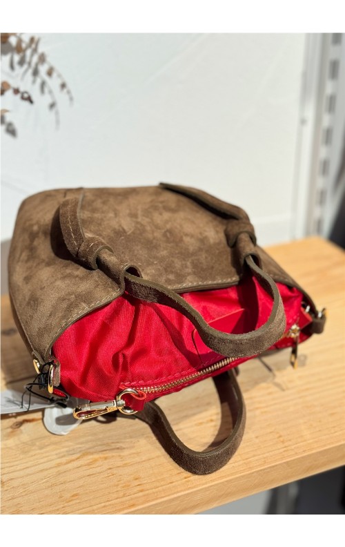 BOLSO PIEL MARRON