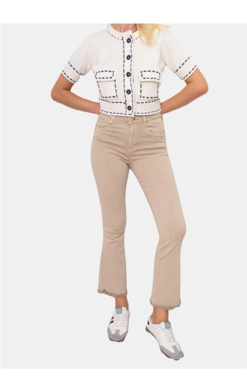 FLARED COLORES BEIGE