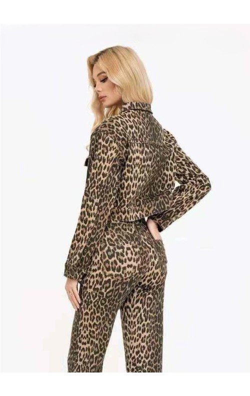 CAZADORA PRINT TAUPE 2