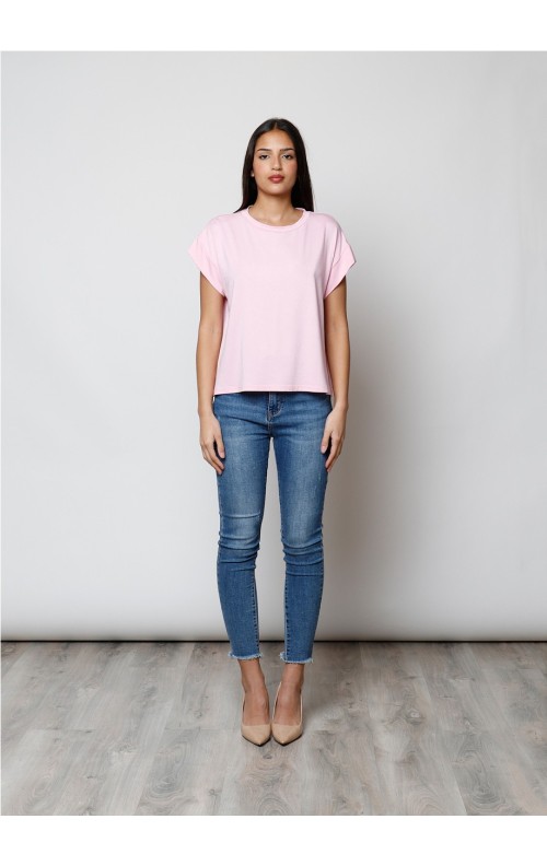 CAMISETA LISA ROSA