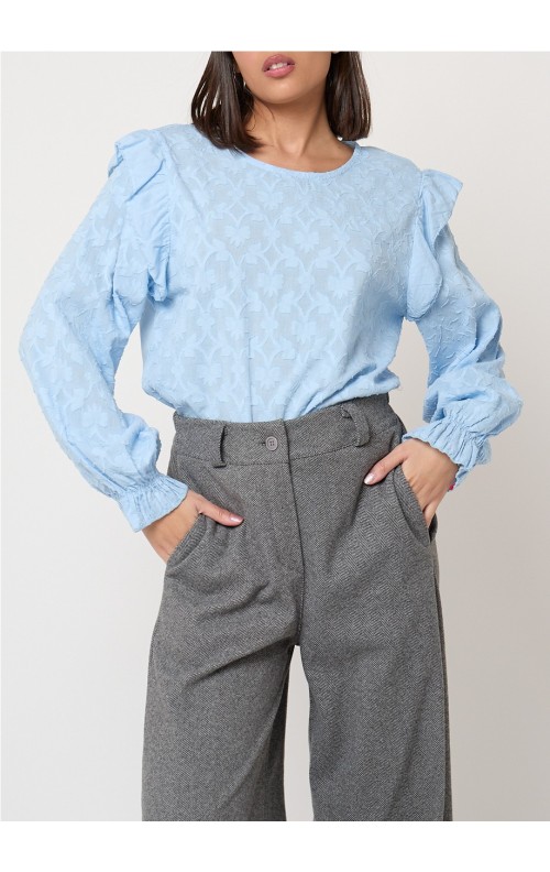 Blusa texturas CELESTE