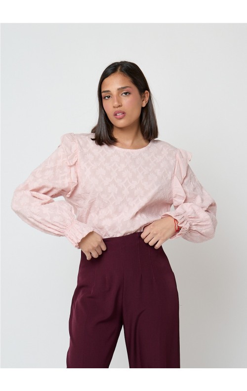 Blusa texturas ROSA