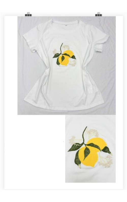 CAMISETA LIMONES BLANCO