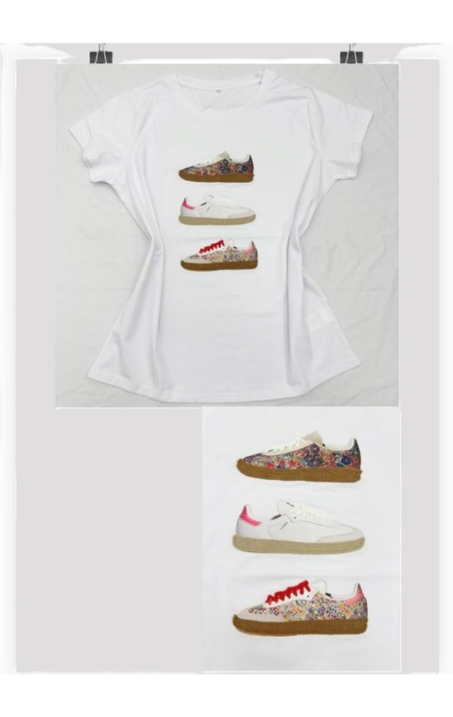 CAMISETA ZAPAS BLANCO