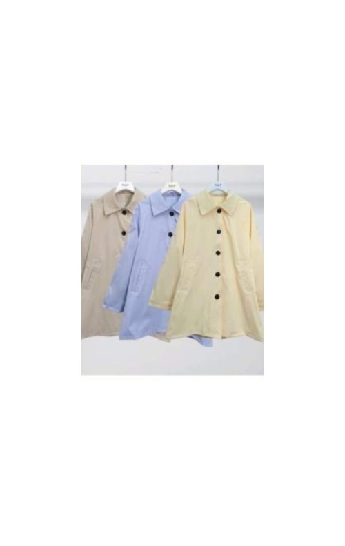 TRENCH LISO BEIGE
