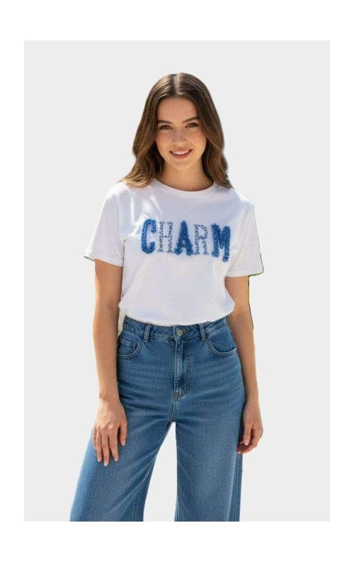 CAMISETA CHARM BLANCO