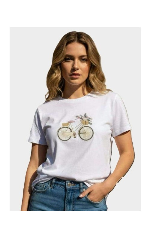 CAMISETA BICI BLANCO