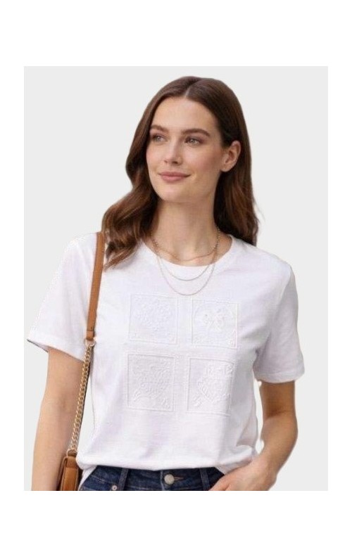 CAMISETA PLANTAS BLANCO