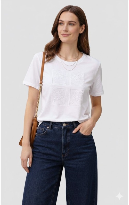 CAMISETA PLANTAS BLANCO 2