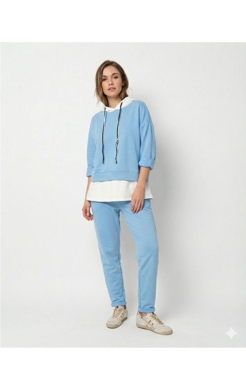 CONJUNTO CHANDAL CELESTE