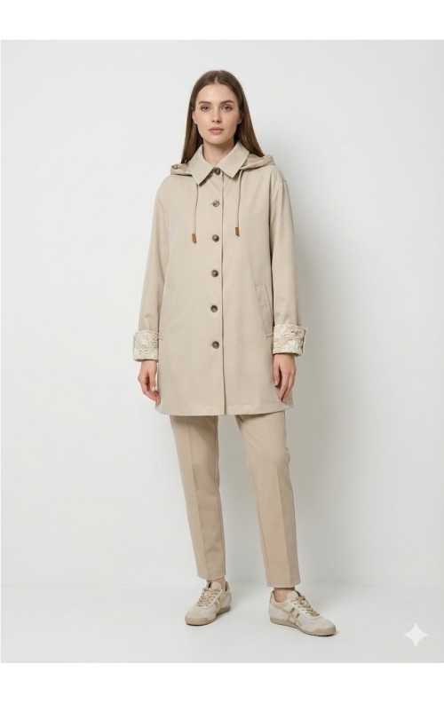 CAZADORA PUÑOS BEIGE