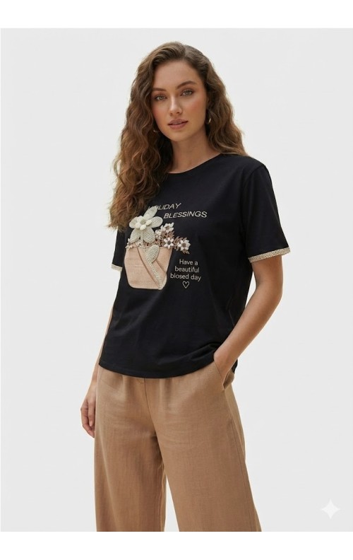 CAMISETA HOLIDAY NEGRO