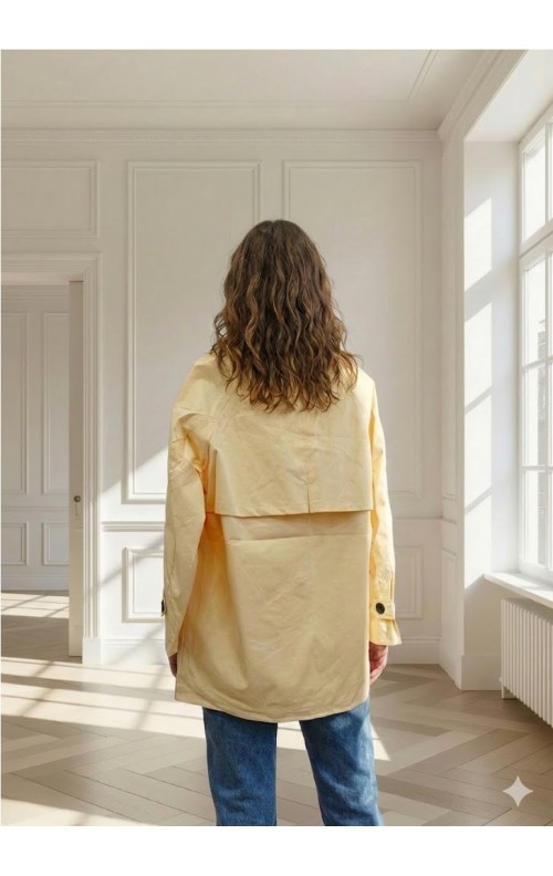 TRENCH LISO AMARILLO