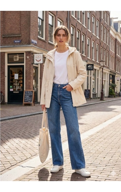 CAZADORA REVERSIBLE BEIGE