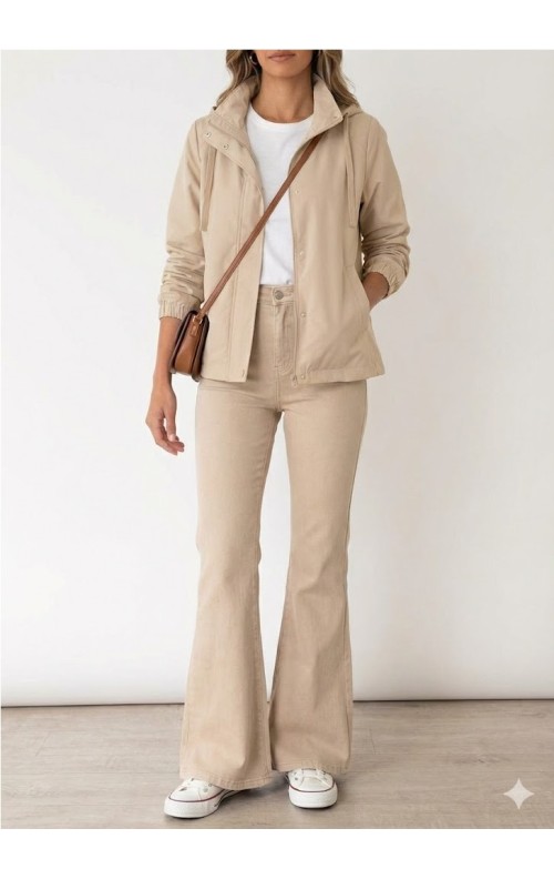 CAZADORA OLIVIA BEIGE