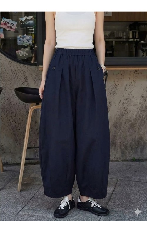 PANTALON BALLOON MARINO