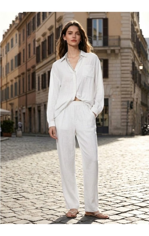 CAMISA PUNTILLA BLANCO